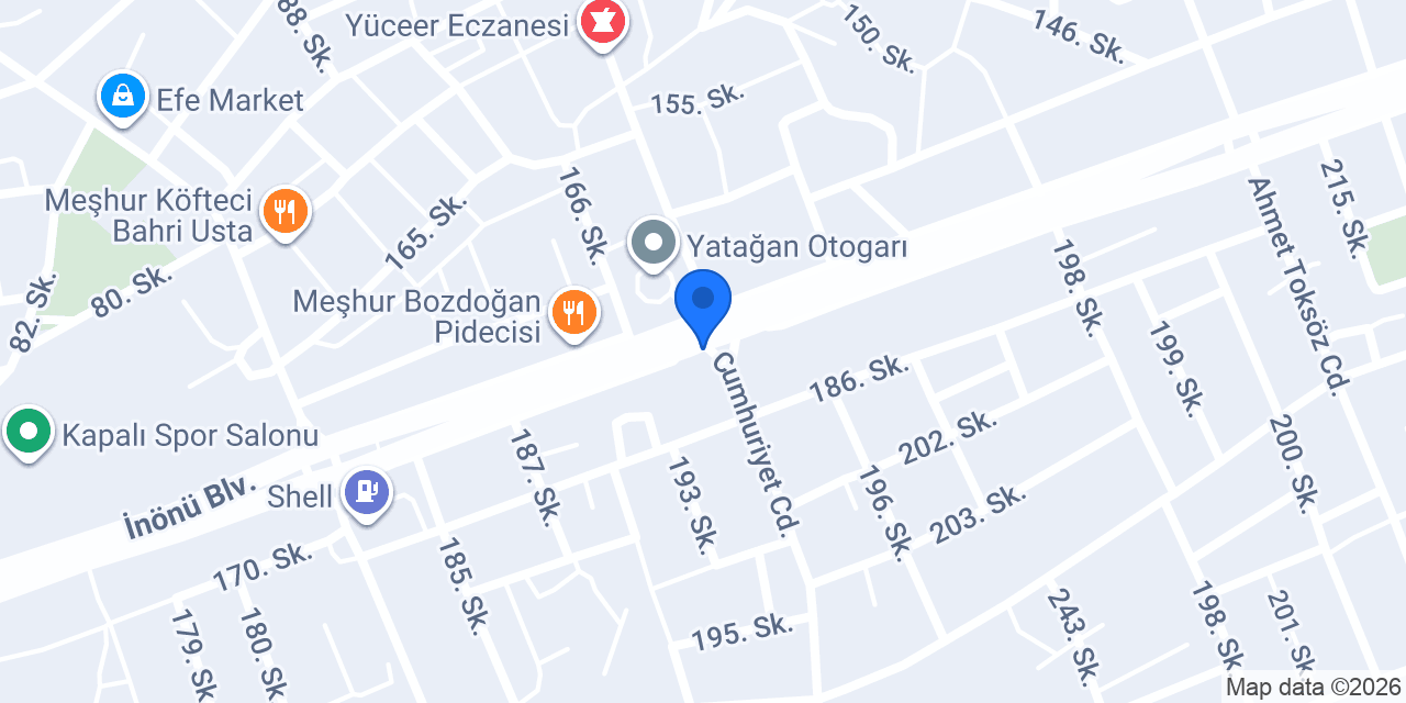 Özcan Özlem Pastanesi 3 konumu