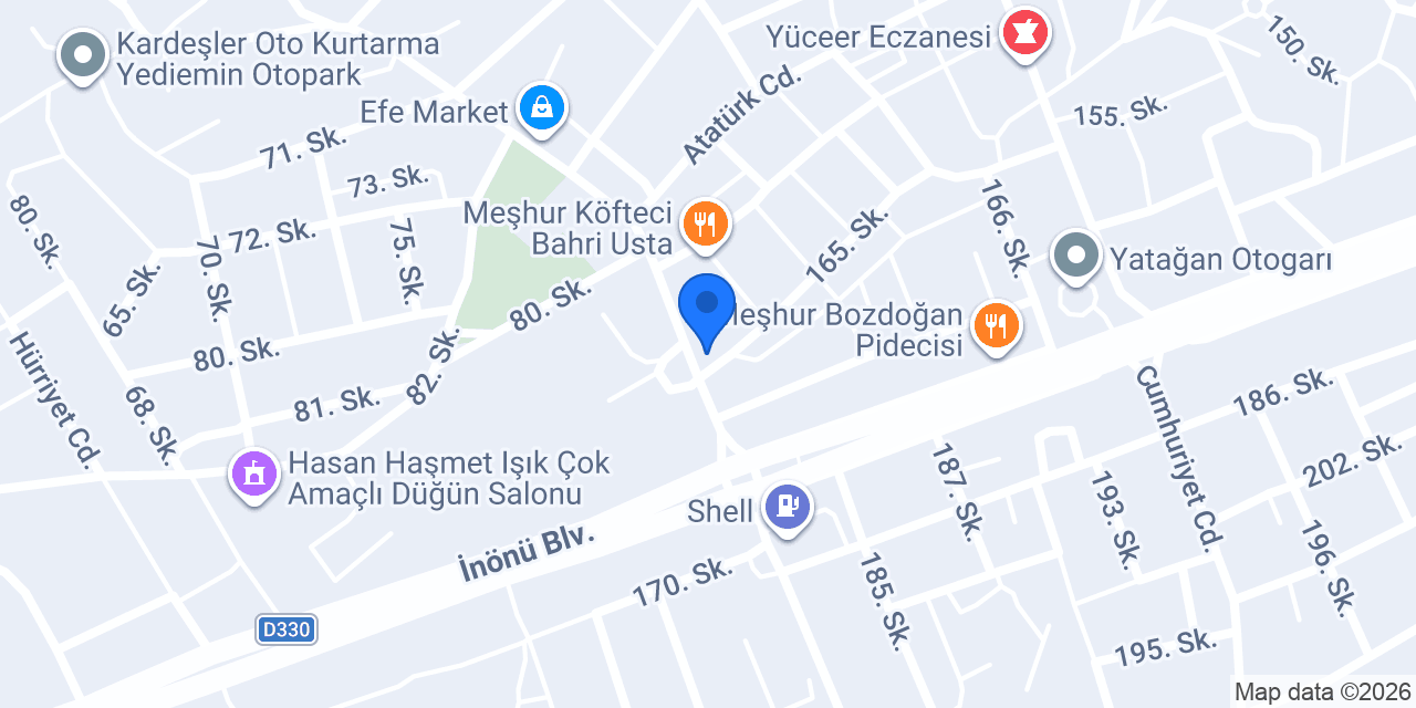 BÜLENT BÖREKÇİLİK MUĞLA YATAĞAN KONAK konumu