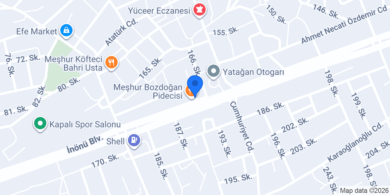 Çimen Lezzet Durağı konumu