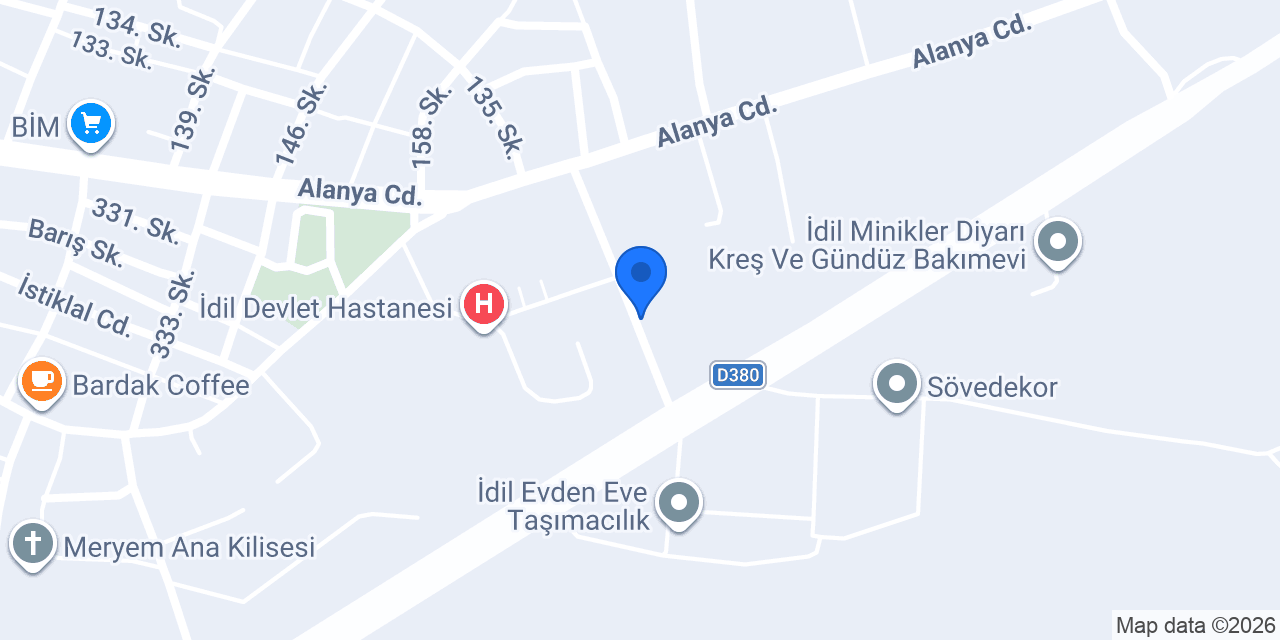 İdil Efla Hatun Masaj salonu konumu