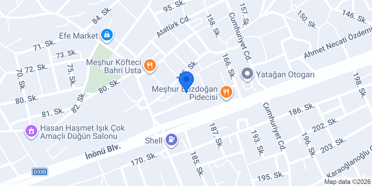 Efe Motor Yedek Parça Muğla konumu