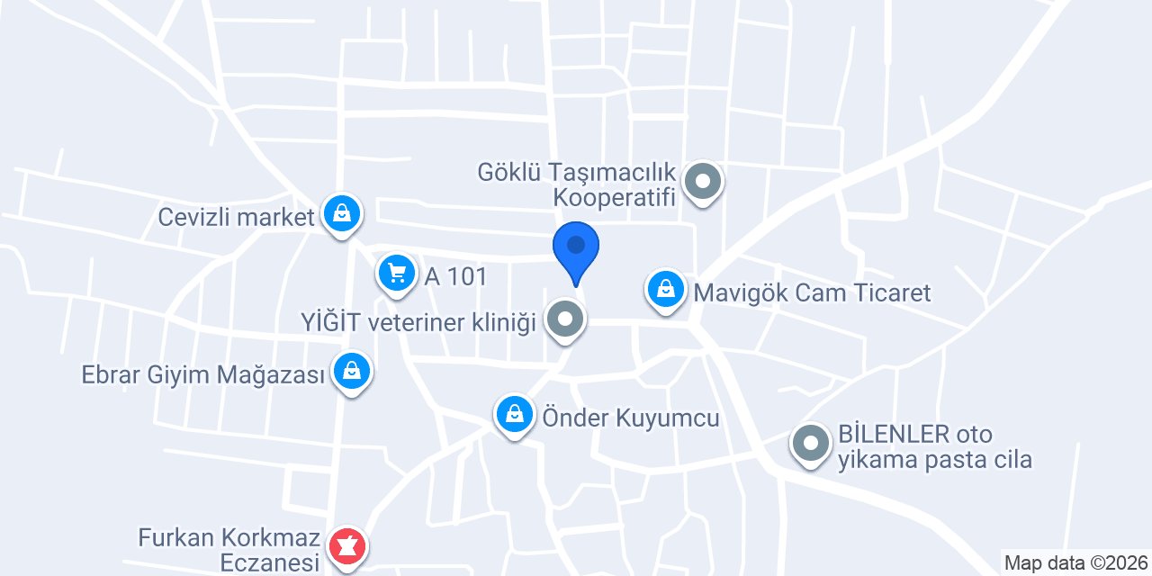 Şahin Veteriner Kliniği konumu