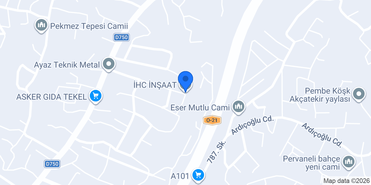 İHC İNŞAAT konumu
