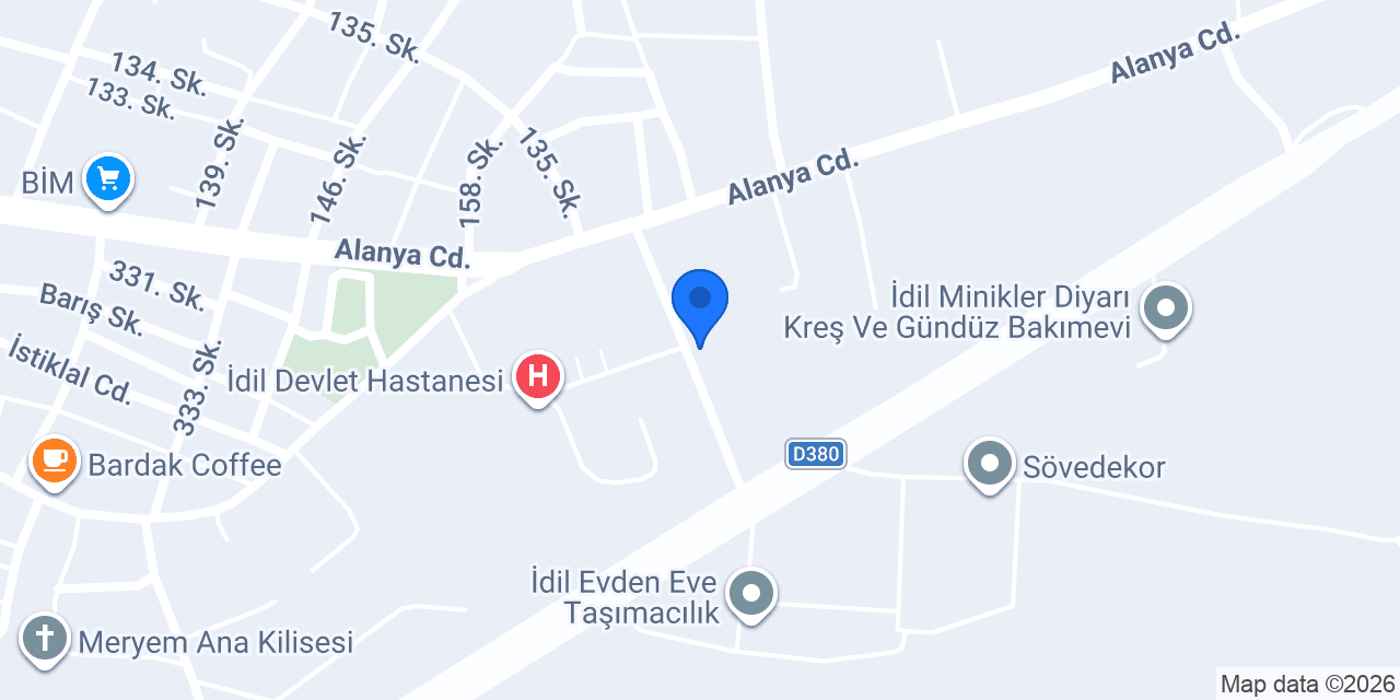 İDİL DERMAN ECZANESİ konumu