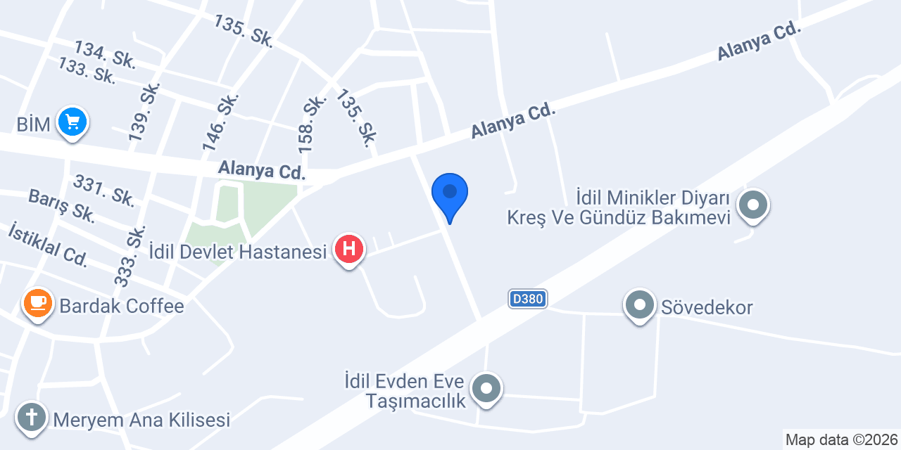 İDİL DİŞ HEKİMİ SEVİNÇ DİŞ KLİNİĞİ konumu