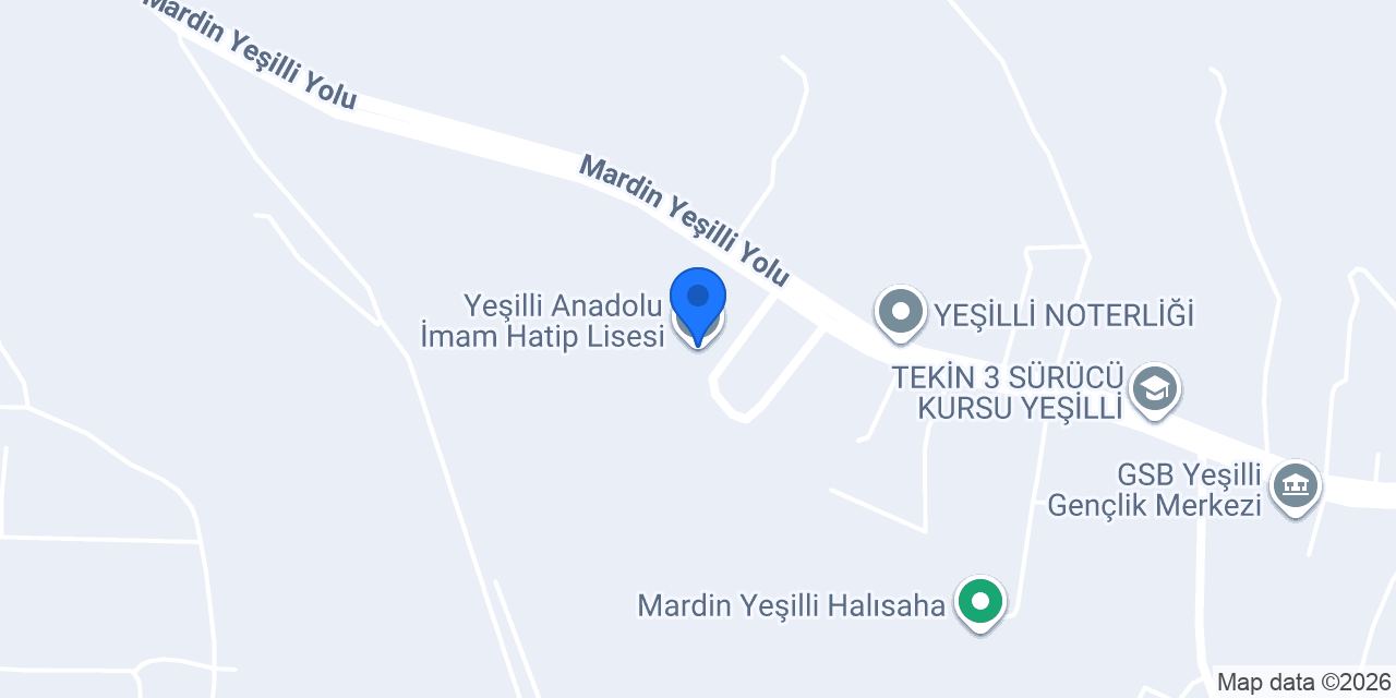 Yeşilli Anadolu İmam Hatip Lisesi konumu