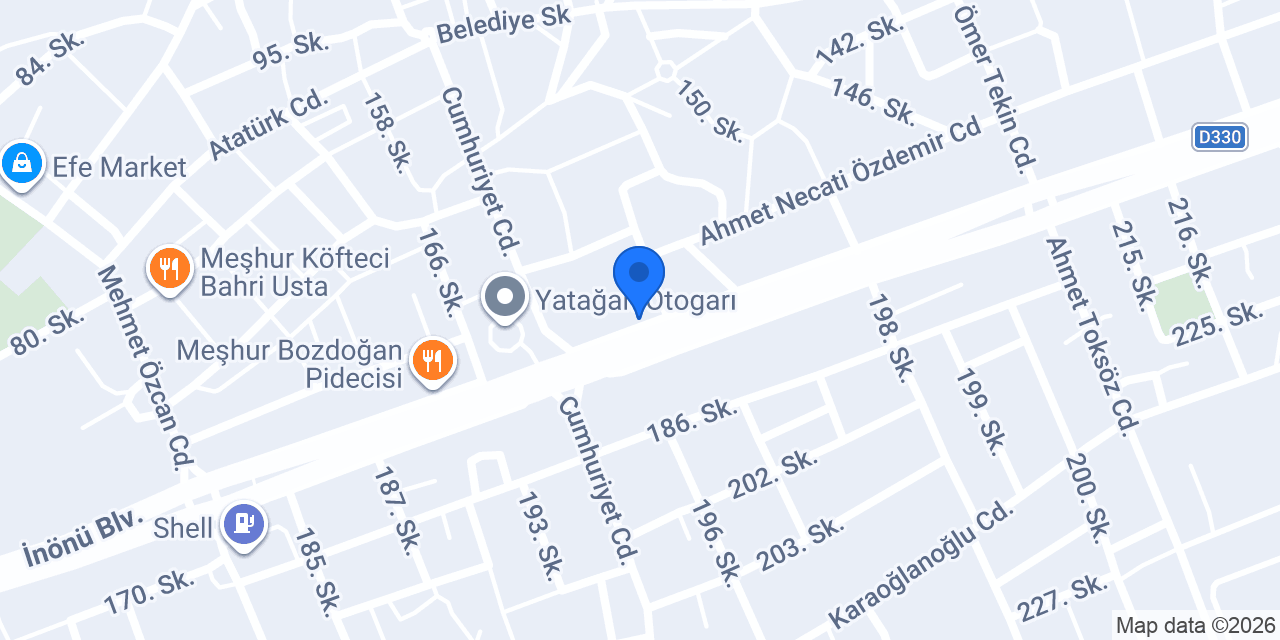 Yatağan Kaymakamlığı konumu