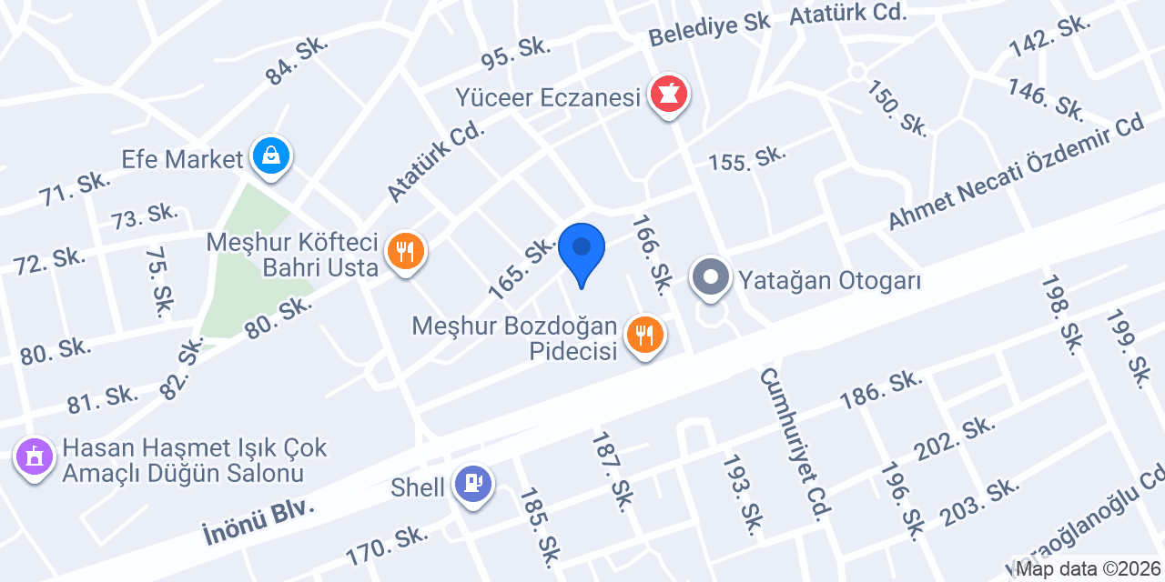 Muğla Akademi Yatağan konumu