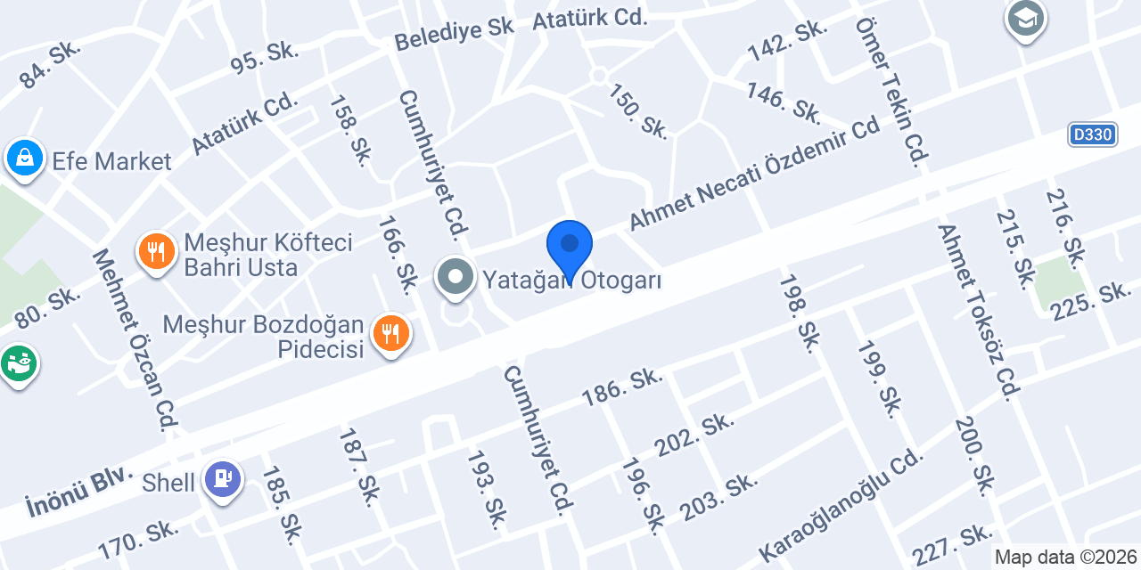 Yatağan Halk Eğitim Merkezi konumu