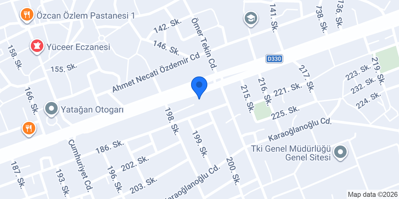 Yörük Restorant konumu
