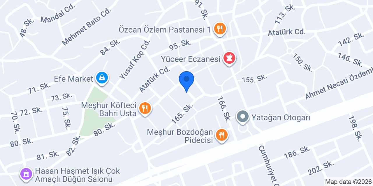Diyetisyen Enes Baykal konumu