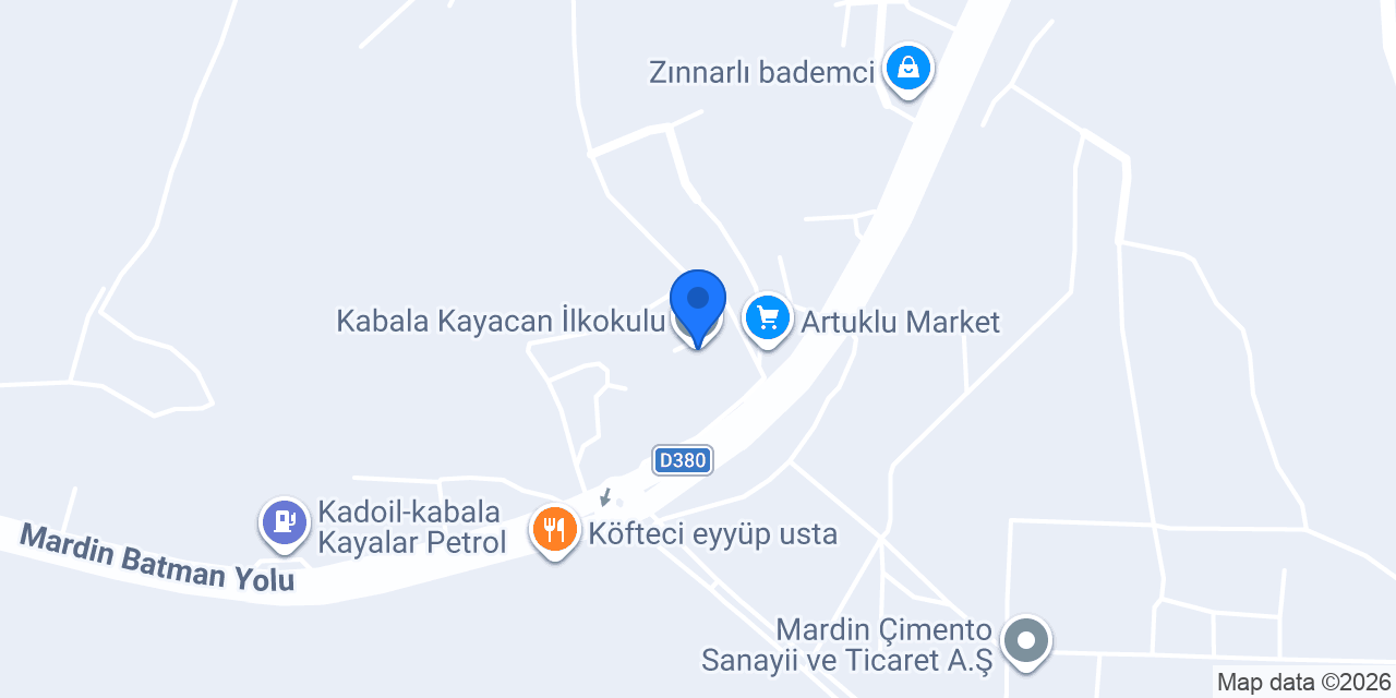 Kabala Kayacan İlkokulu konumu