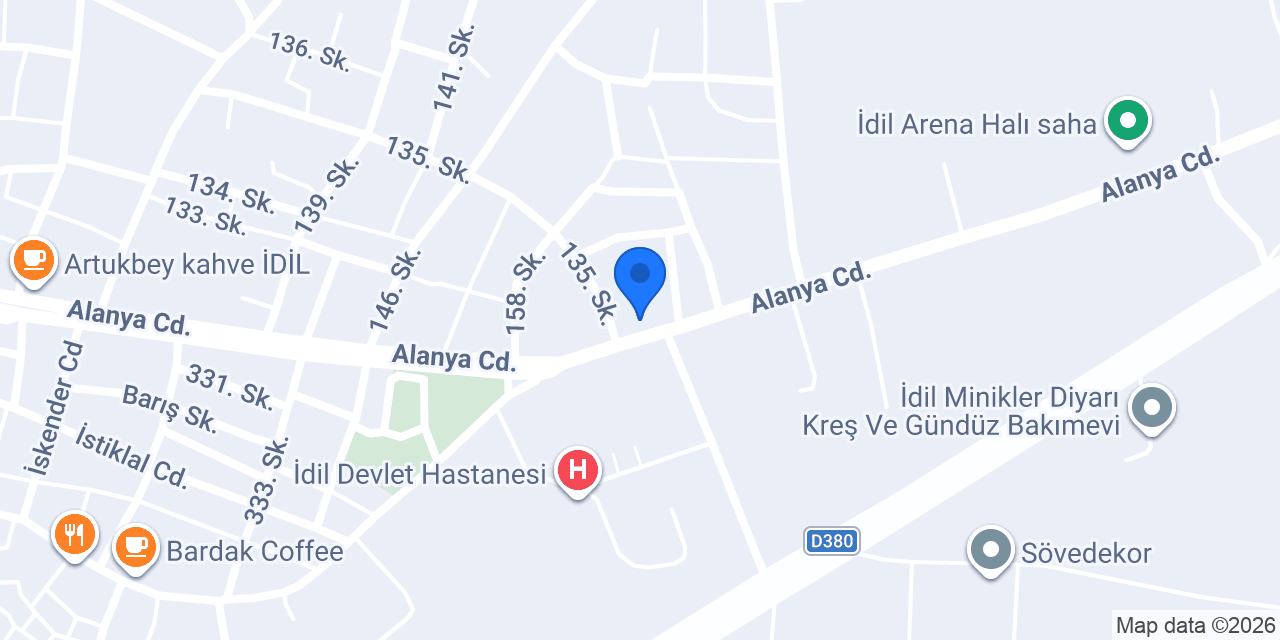 İdil Optik konumu