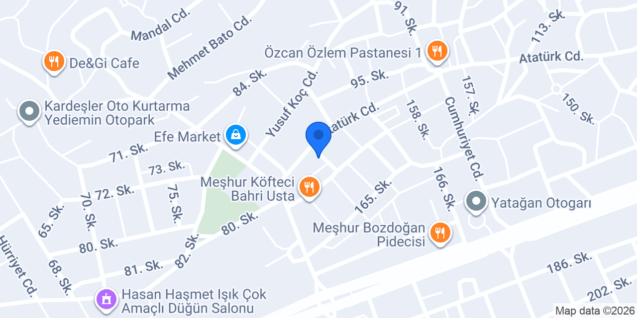 EFSANE DÖNER GÖZLEME SALONU konumu