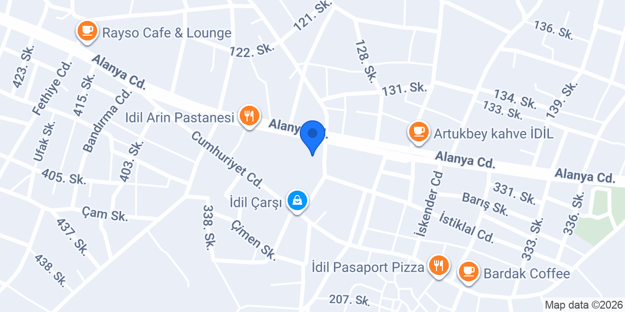 İdil Askerlik Şubesi konumu