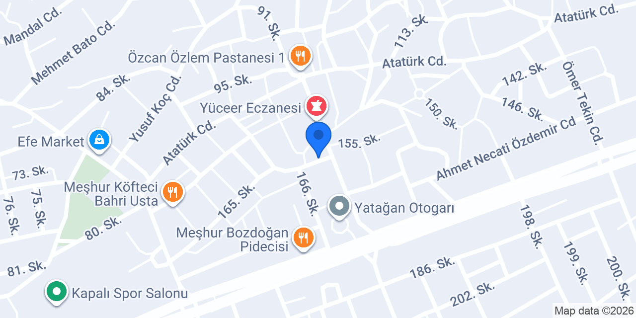 Öz Efe Veteriner Kliniği konumu