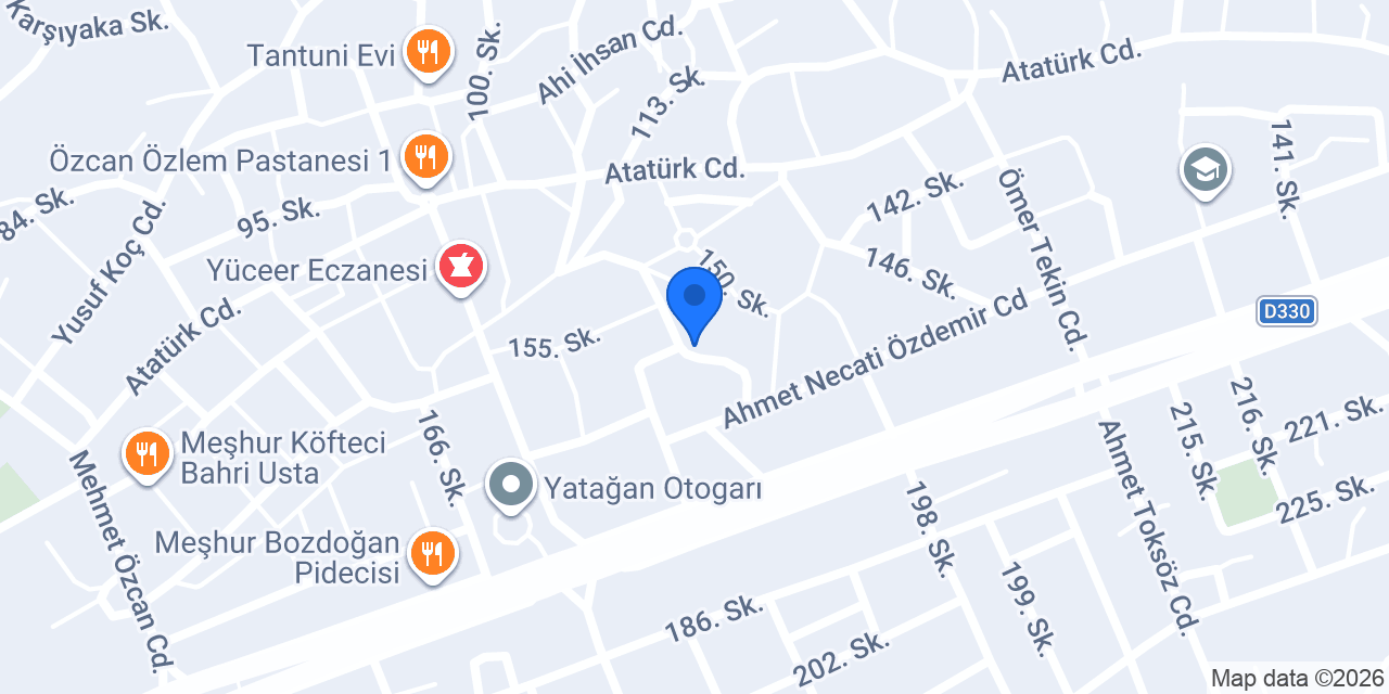 Değirmencioğlu Baklava konumu