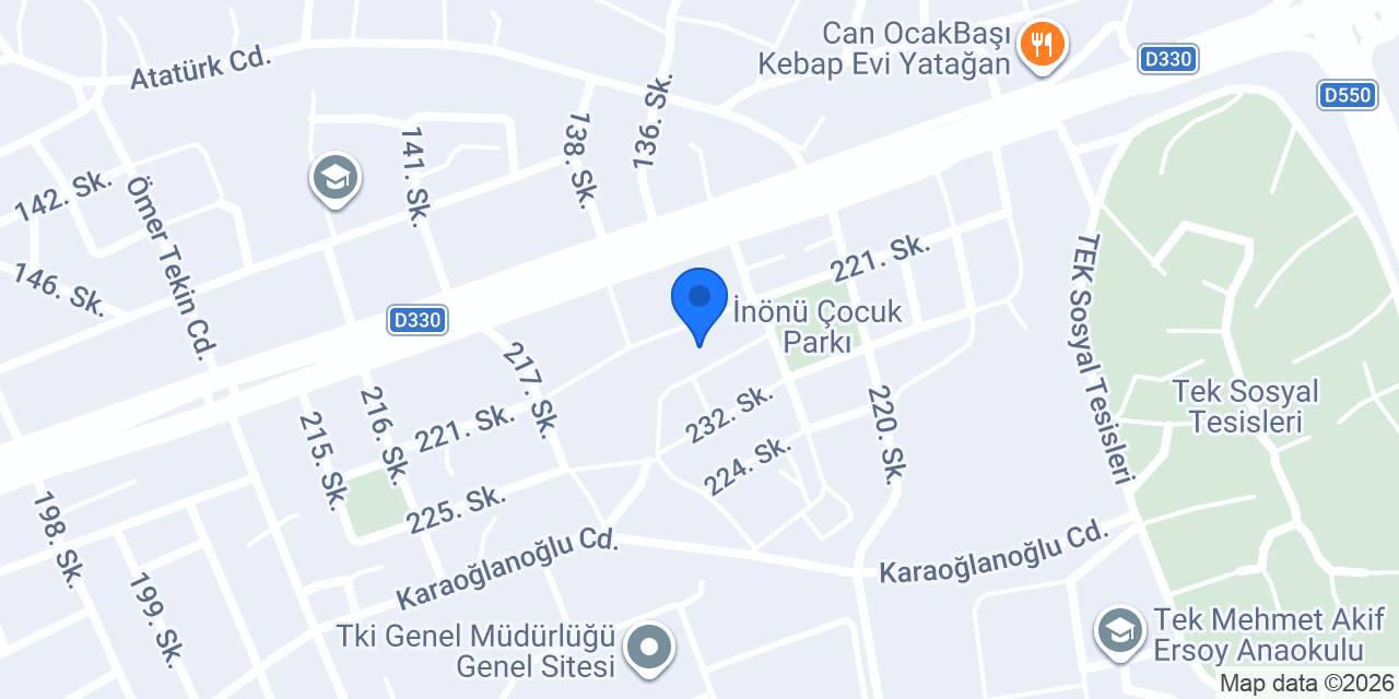 Özbek Ticaret Yatağan konumu