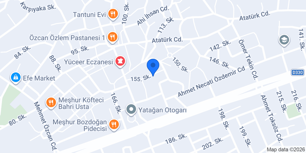 TÜRKER ANAHTAR Yatağan Anahtar Anahtarcı konumu