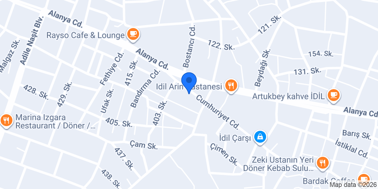 İdil Berberistan konumu