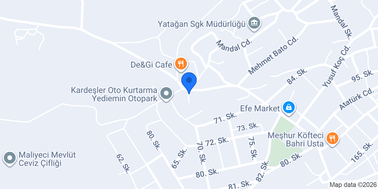 Starlight Cafe&Oyun Salonu konumu