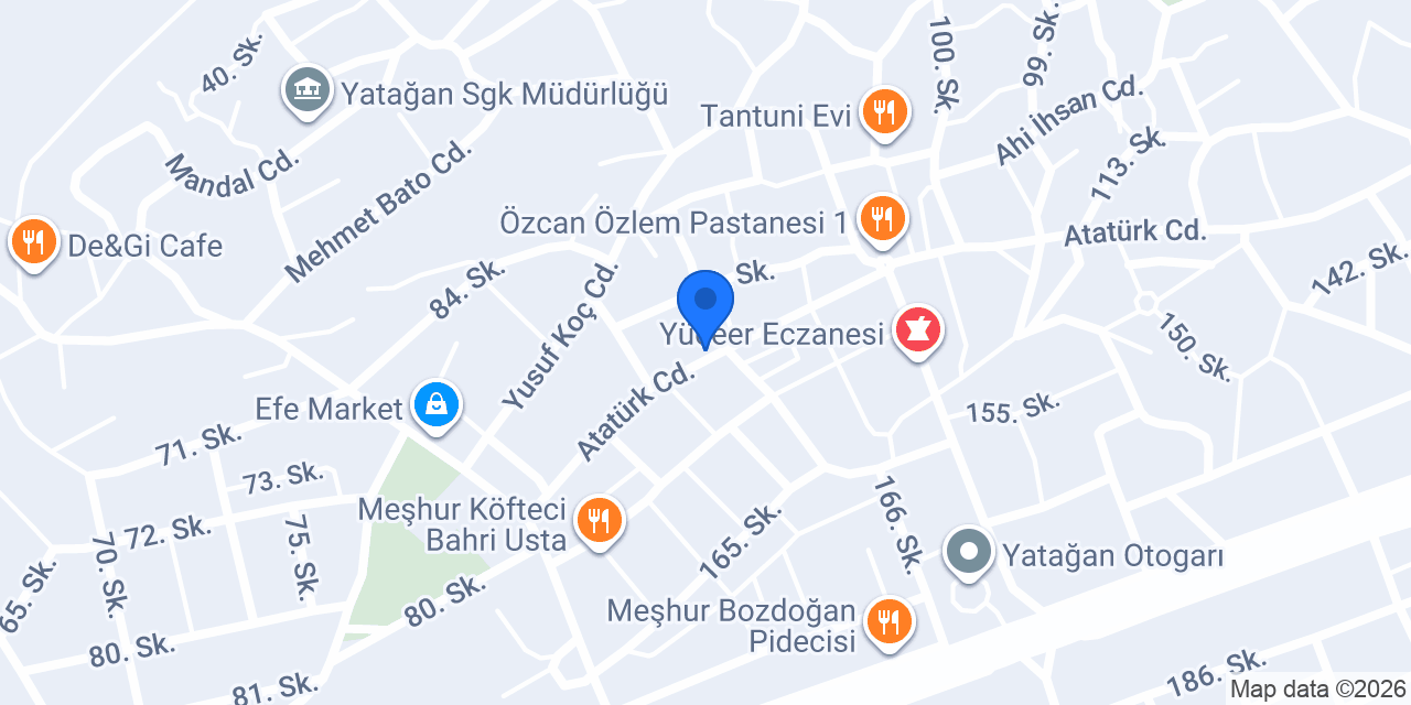 Pamukkale Pide Salonu 1 konumu