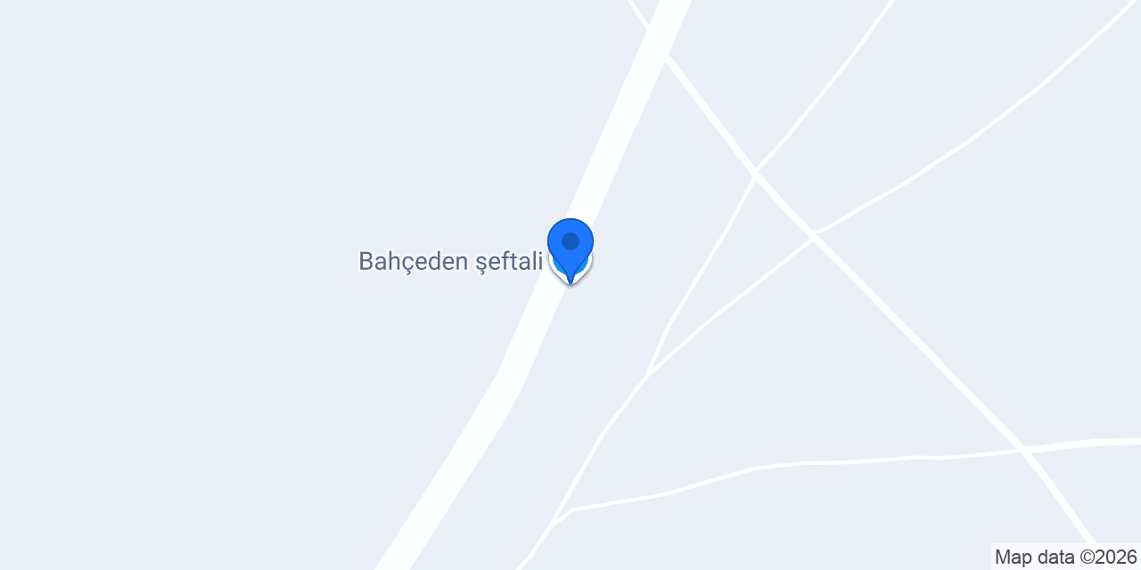 Bahçeden şeftali konumu