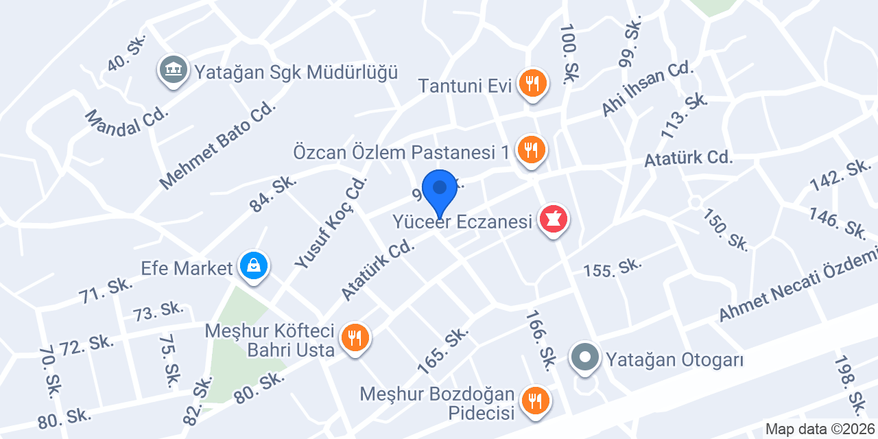 DenizBank Yatağan Şubesi konumu