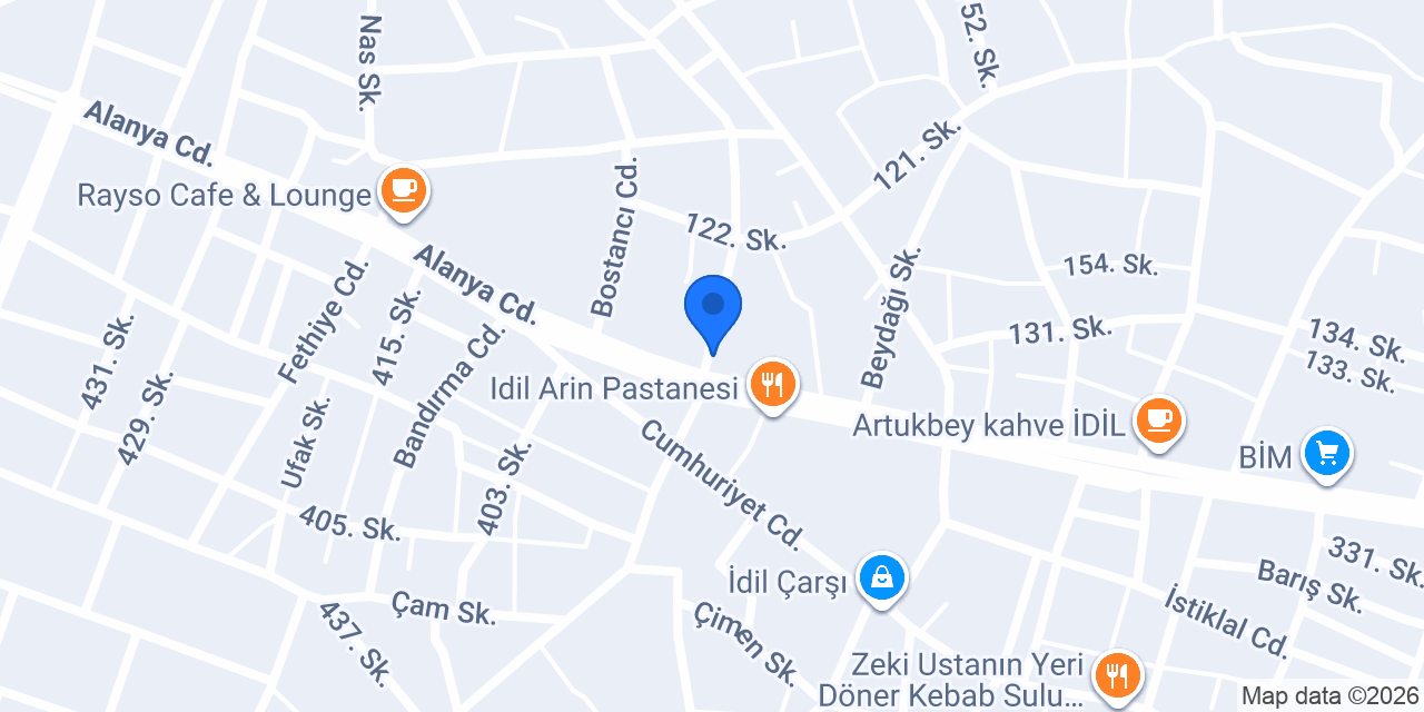 İdil Otomotiv konumu