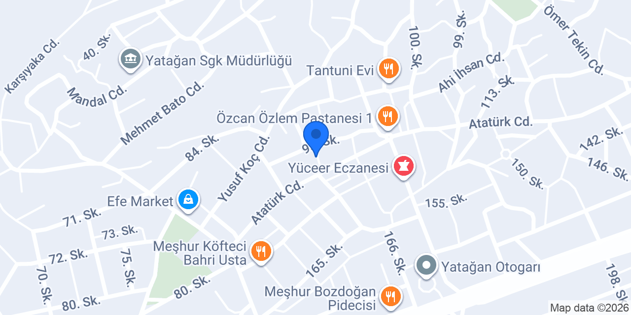 YETGİN EMLAK konumu