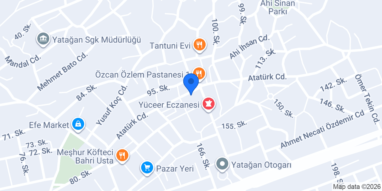 Halkbank Yatağan Şubesi konumu