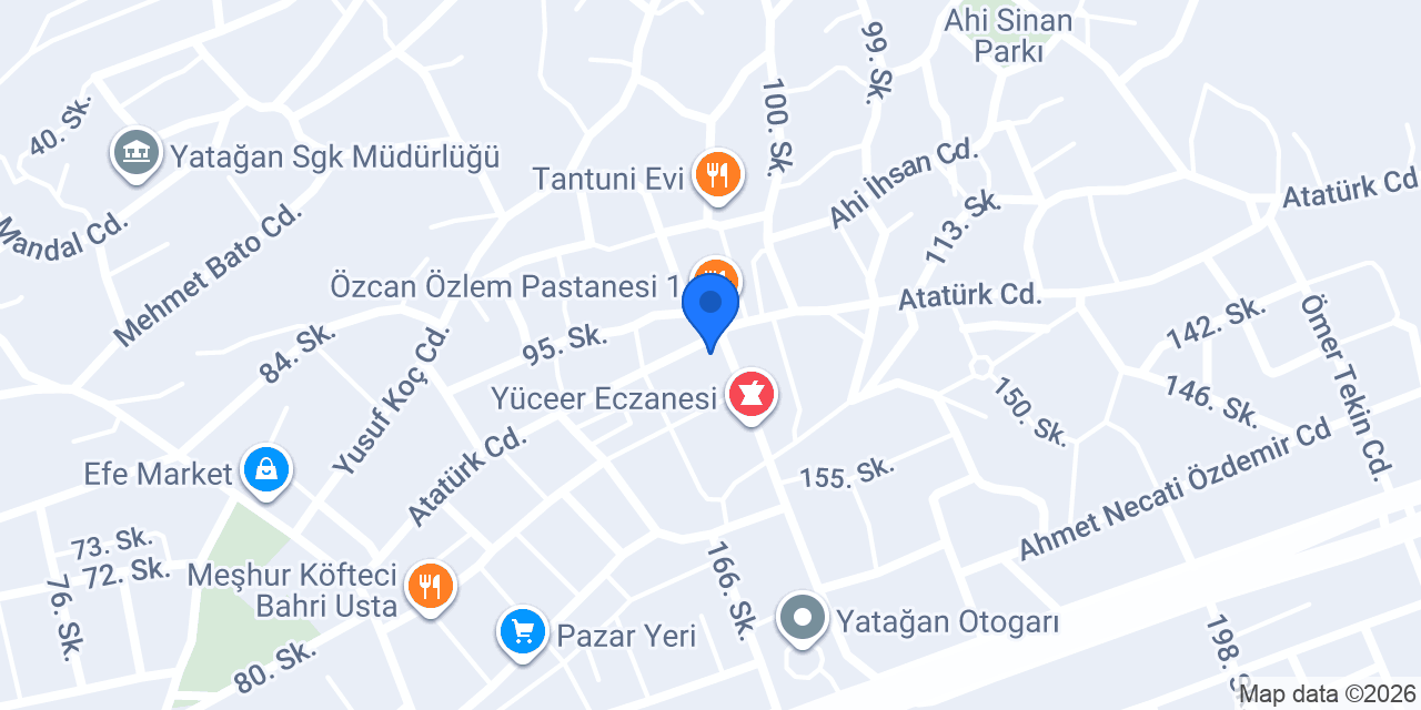 Yapı Kredi - Yatağan Şubesi konumu