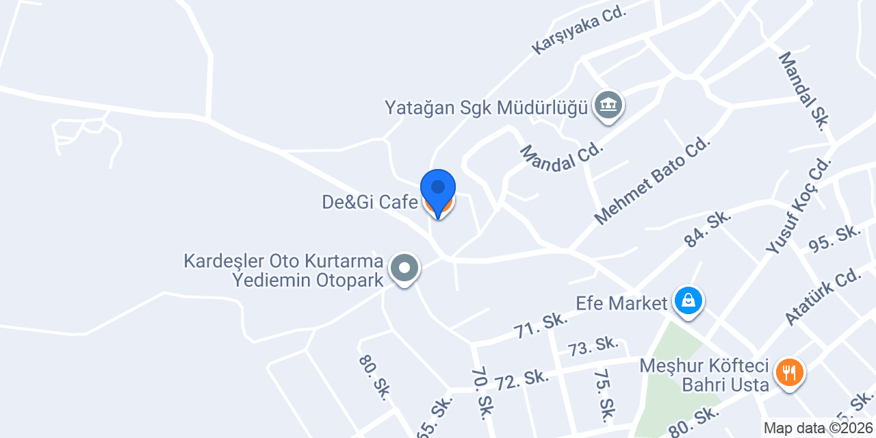 De&Gi Cafe konumu