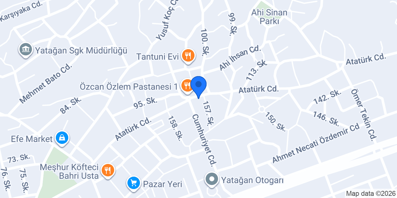 Yeter Gözleme/Aperatif ve Ev Baklavası konumu