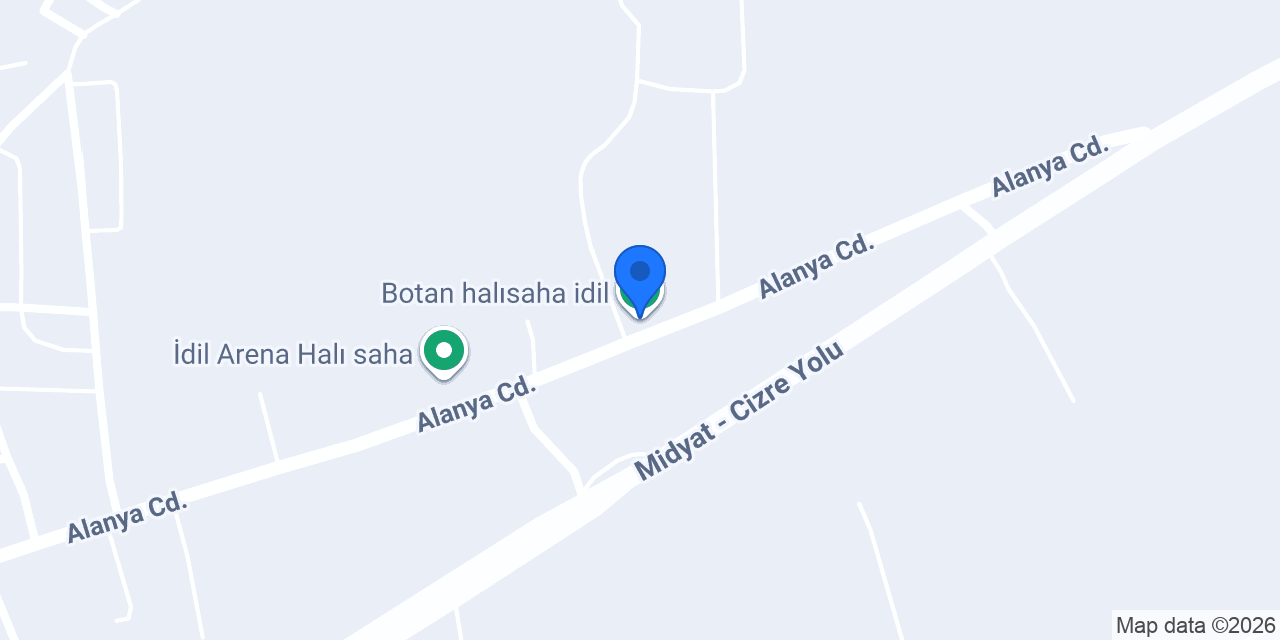 Botan halısaha idil konumu