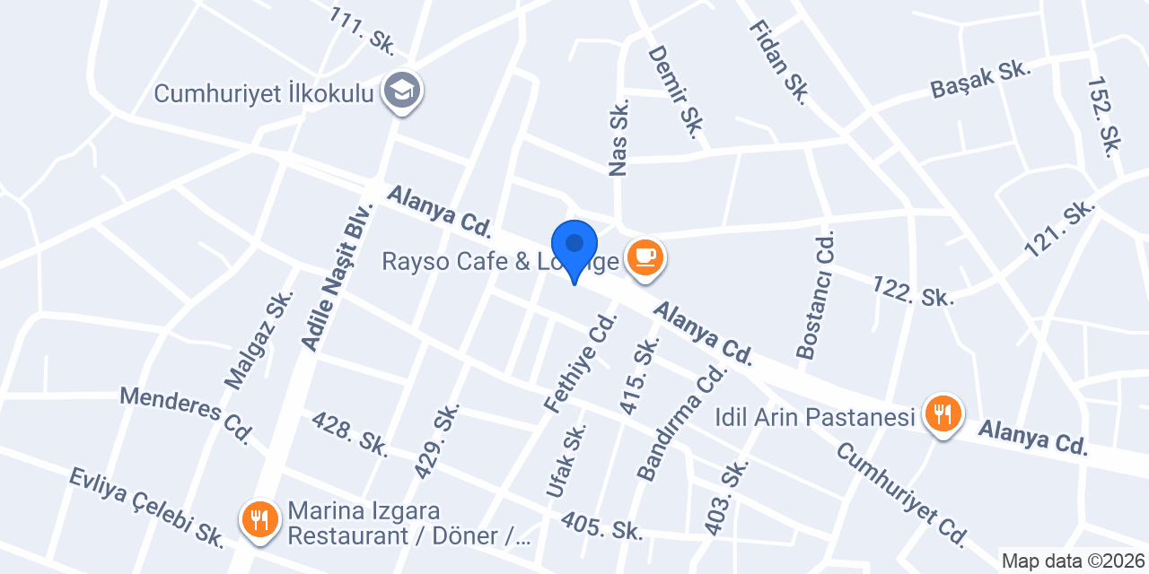 Ziyade yemek salonu konumu