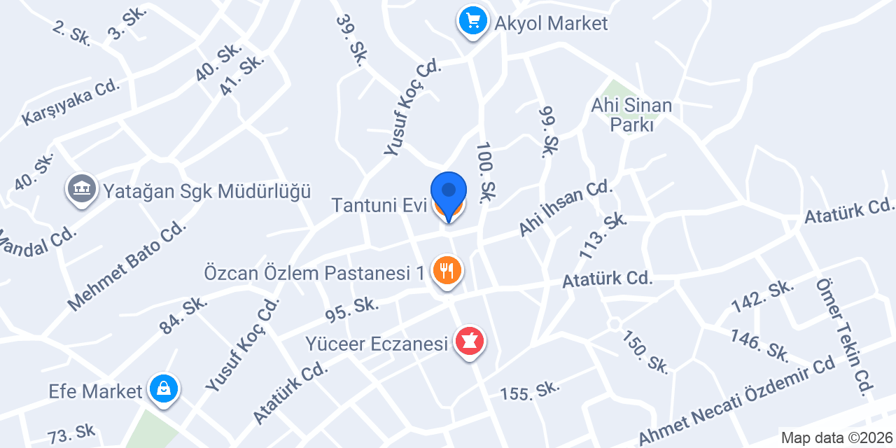Tantuni Evi konumu
