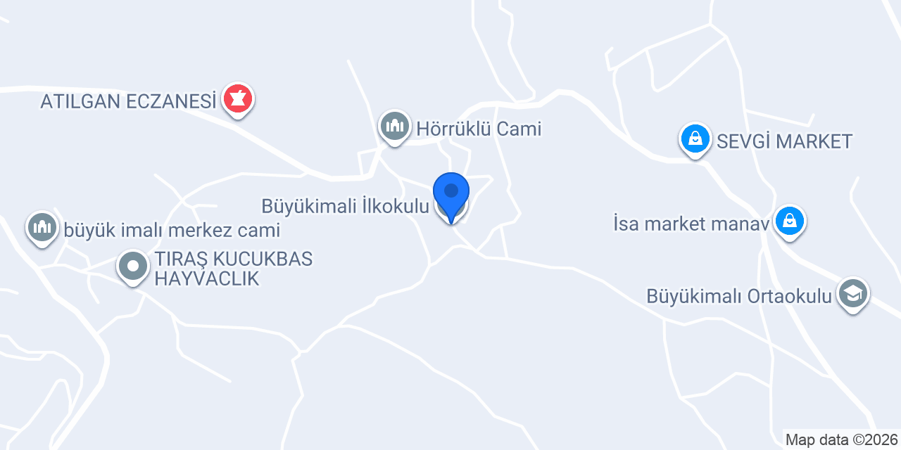 Büyükimali İlkokulu konumu