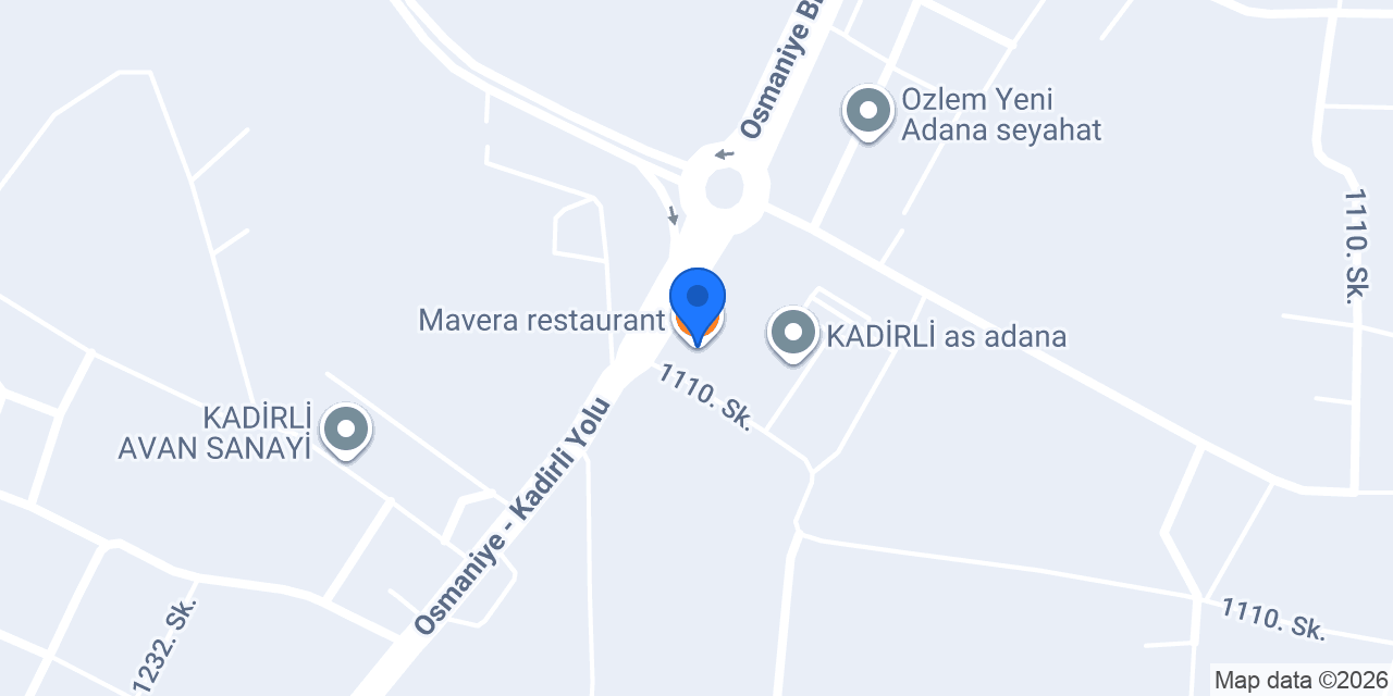 Mavera restaurant konumu