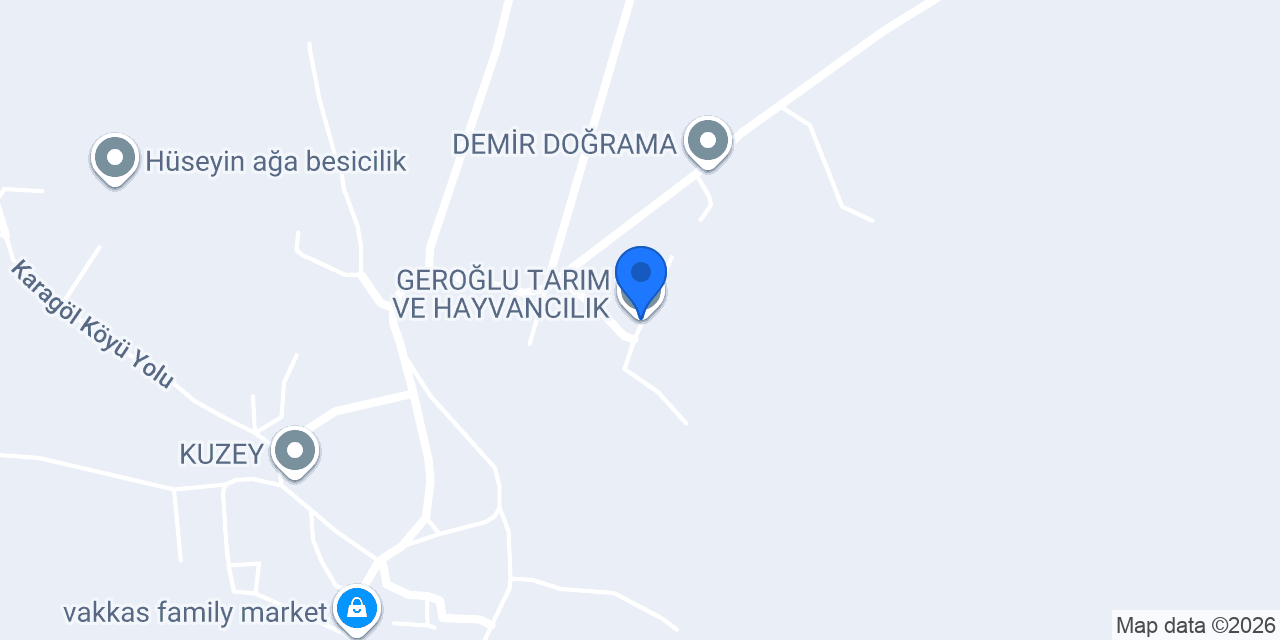GEROĞLU TARIM VE HAYVANCILIK konumu