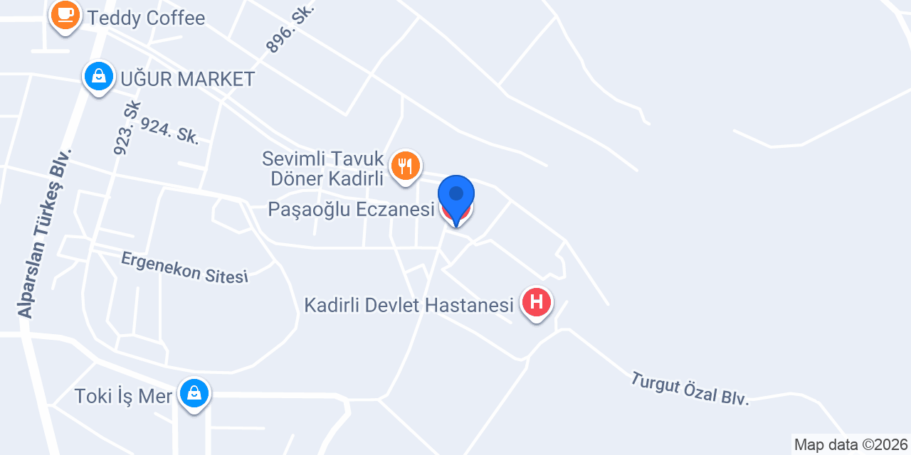 Paşaoğlu Eczanesi konumu