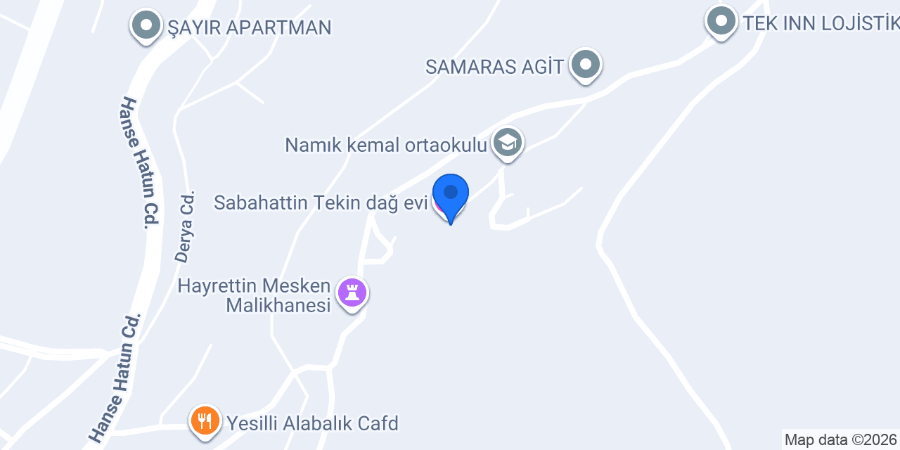 Sabahattin Tekin dağ evi konumu