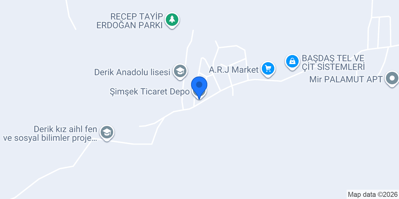 Şimşek Ticaret Depo konumu