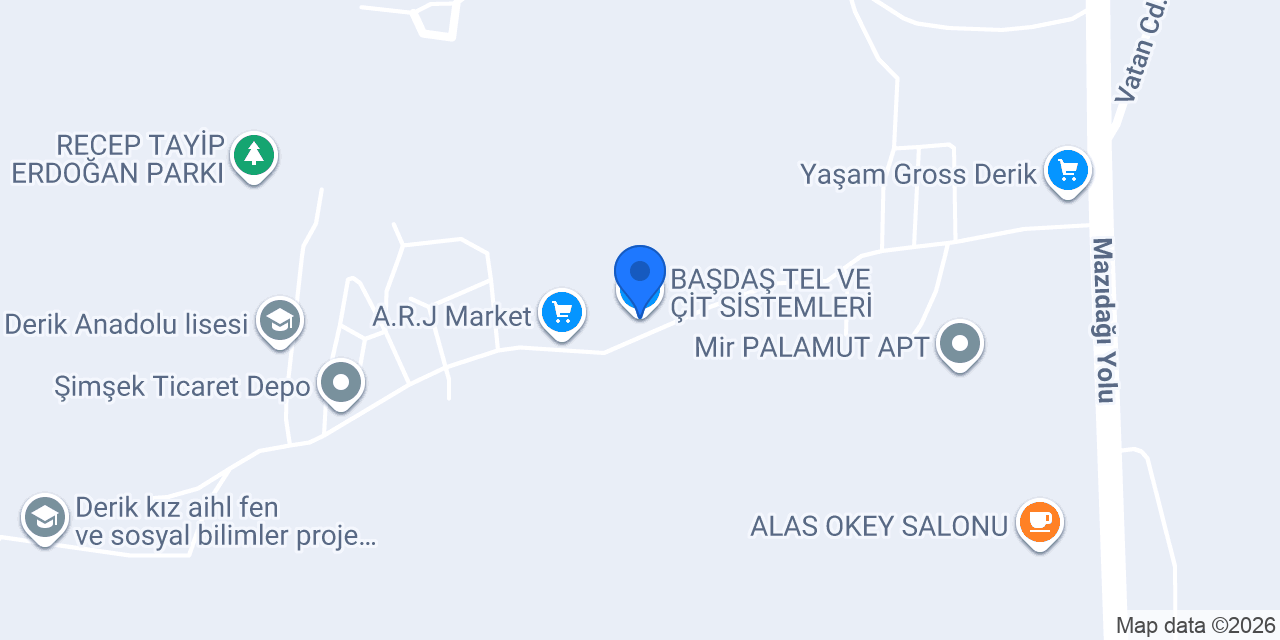 BAŞDAŞ TEL VE ÇİT SİSTEMLERİ konumu