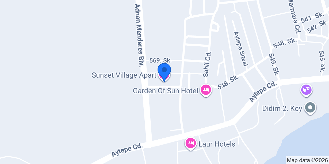 Sunset Village Apart konumu