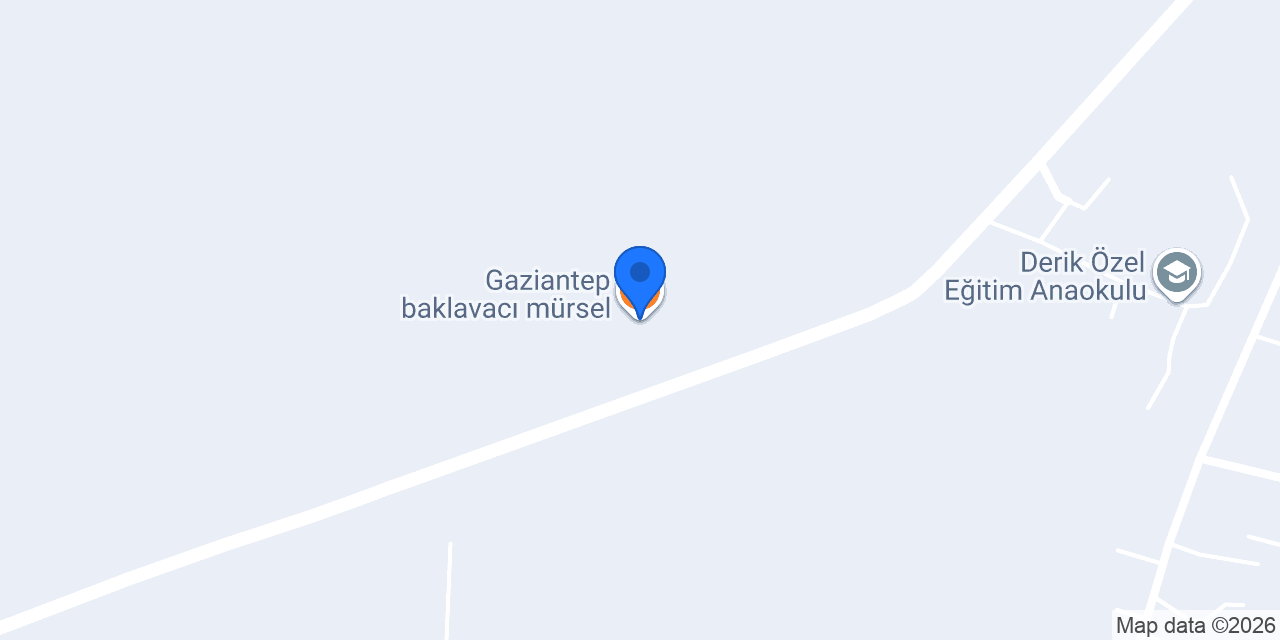 Gaziantep baklavacı mürsel konumu