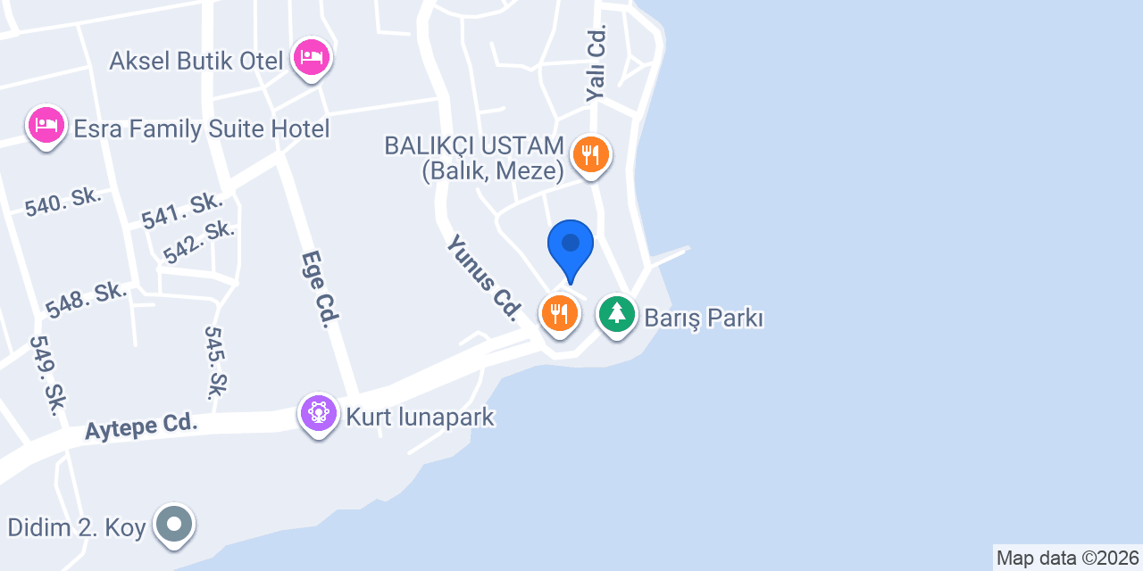 Luna Otel konumu