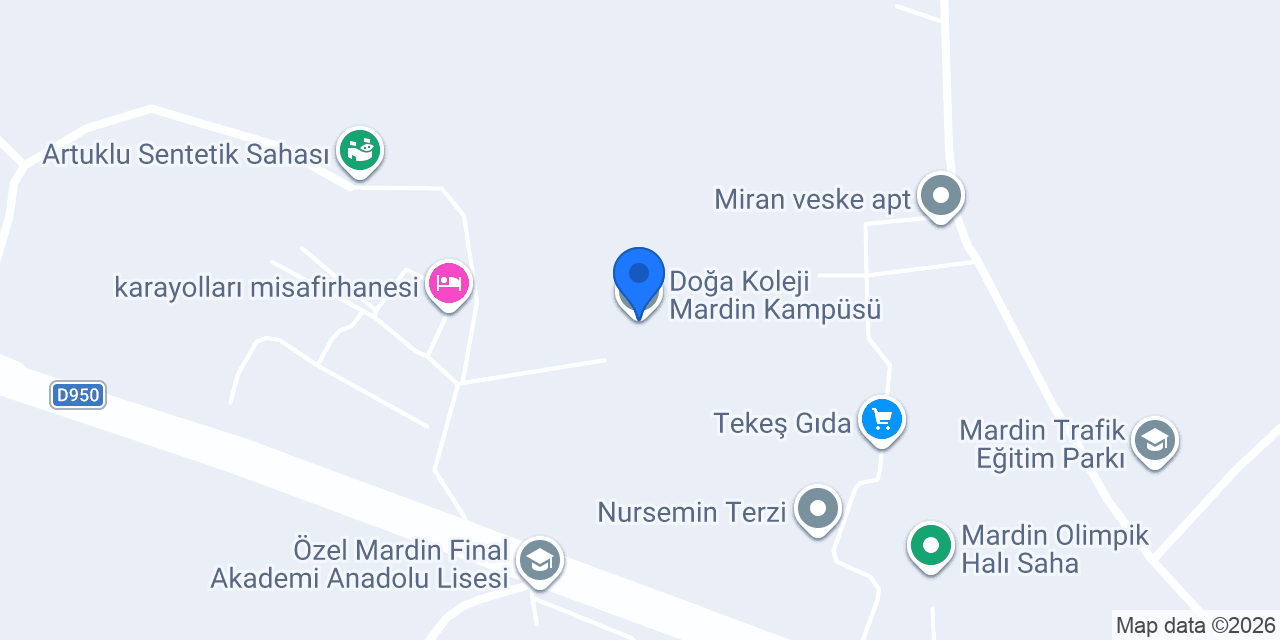 Doğa Koleji Mardin Kampüsü konumu