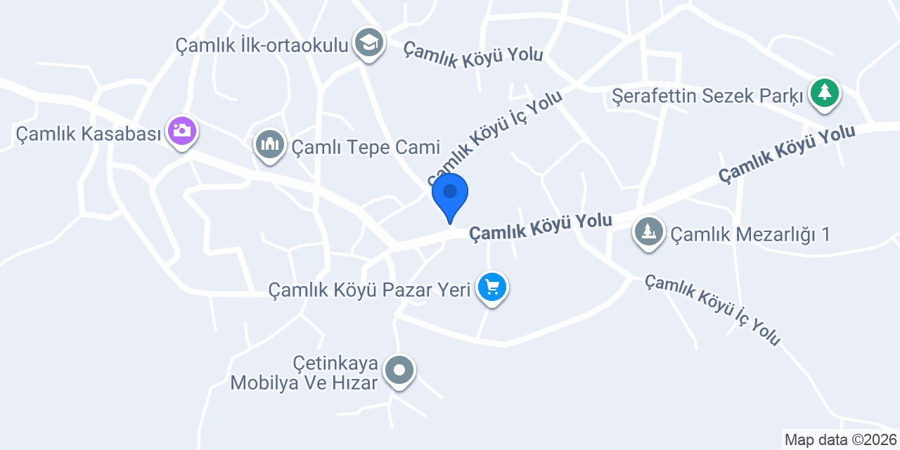 Ptt-çamlık Şubesi konumu