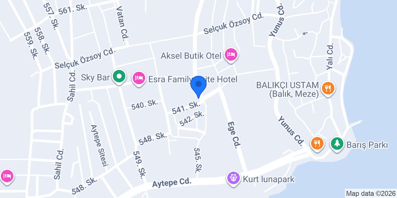 Yakamoz Emlak Rent A Car konumu